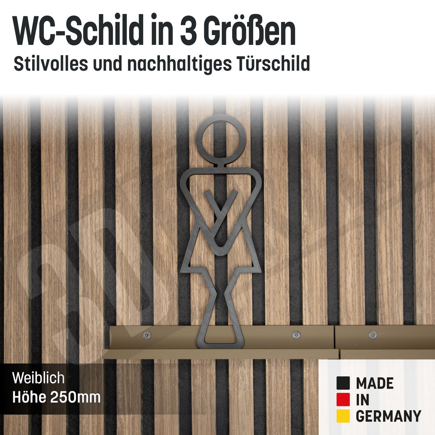 Gäste WC Schild Türschild Klo Toiletten Piktogramm Selbstklebend