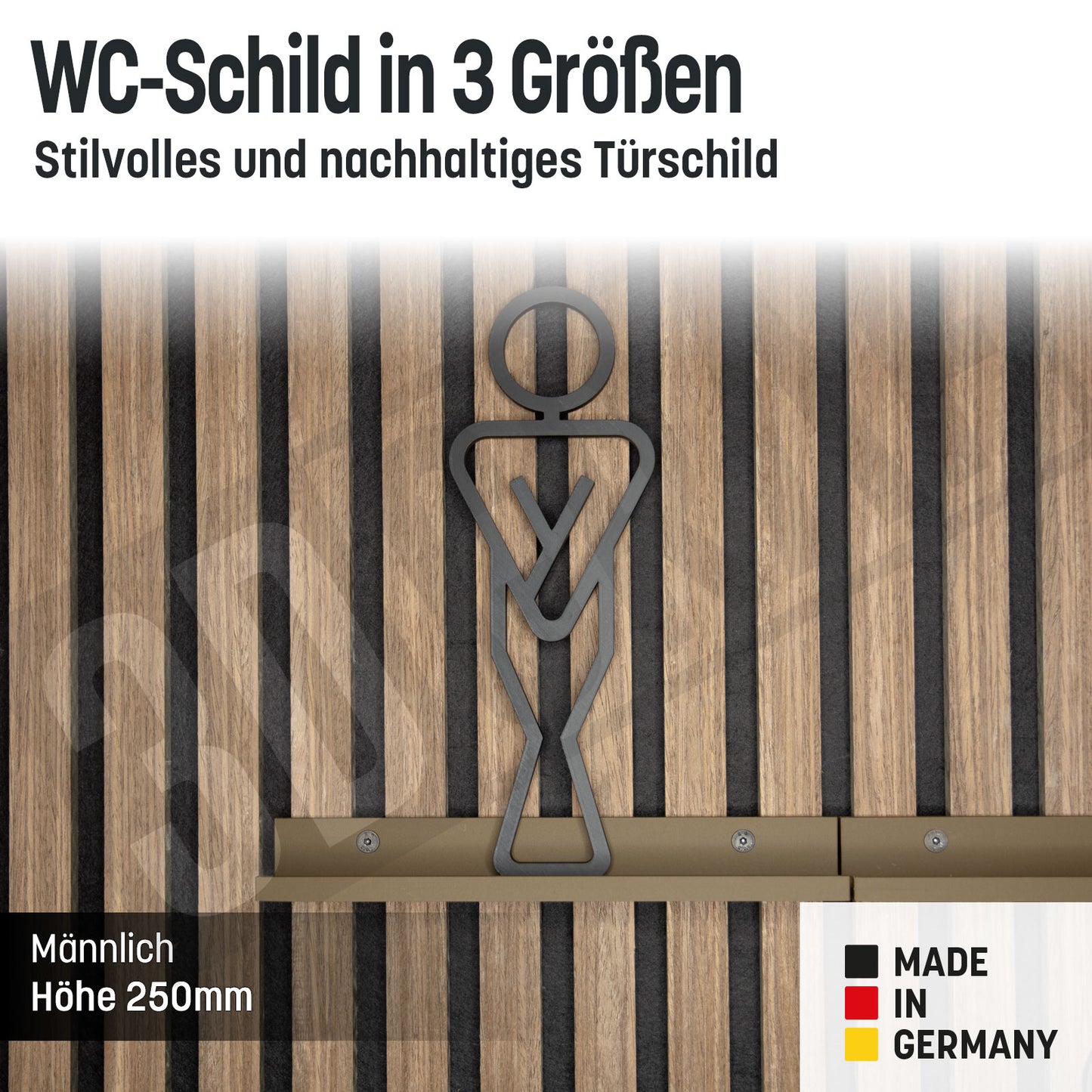 Gäste WC Schild Türschild Klo Toiletten Piktogramm Selbstklebend