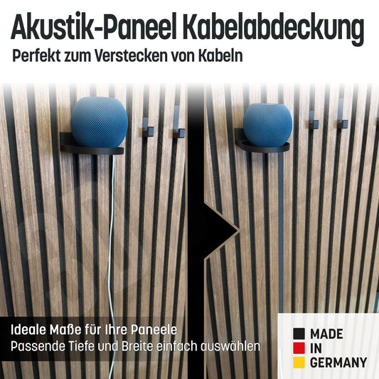 Versteckte Kabelführung für Akustik Paneele
