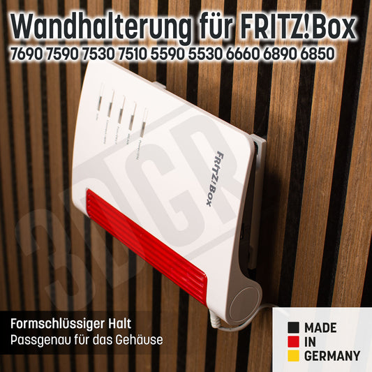 Fritz!Box Wandhalterung 7690, 7590, 7530, 7510, 5590, 5530, 6660, 6890 und 6850