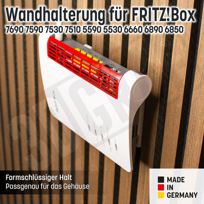 Fritz!Box Wandhalterung 7690, 7590, 7530, 7510, 5590, 5530, 6660, 6890 und 6850