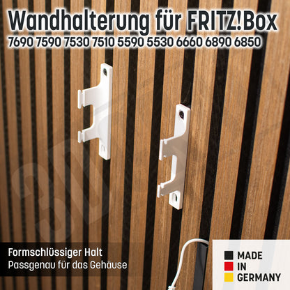 Fritz!Box Wandhalterung 7690, 7590, 7530, 7510, 5590, 5530, 6660, 6890 und 6850