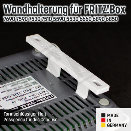 Fritz!Box Wandhalterung 7690, 7590, 7530, 7510, 5590, 5530, 6660, 6890 und 6850