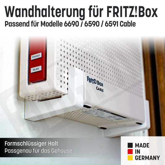 Wandhalterung für AVM FRITZ!Box 6690 / 6590 / 6591 Cable