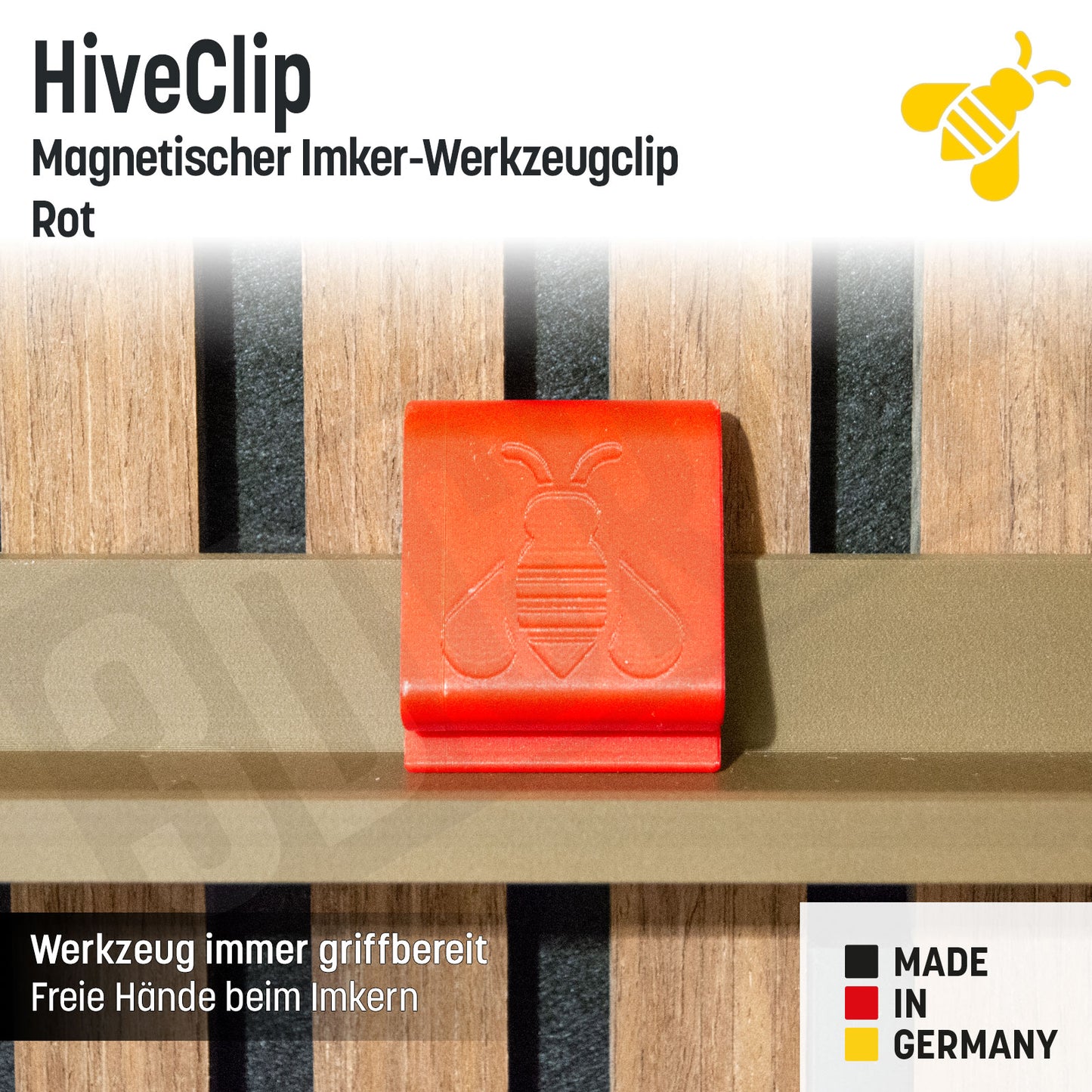 HiveClip - der magnetische Werkzeughalter für Imker